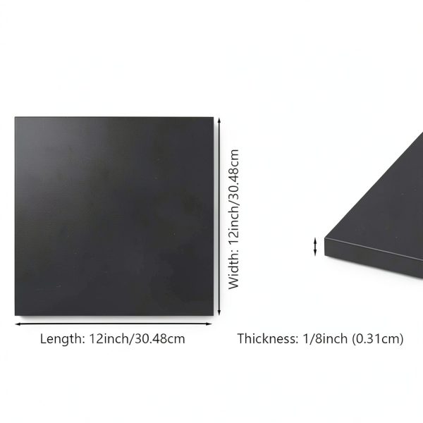 Silicone Rubber Sheet Salimhib 12x12 Inch Black with Adhesive-1