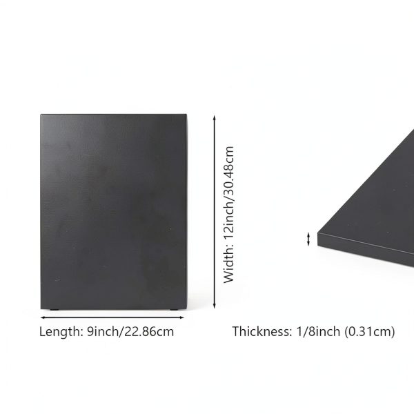 Salimhib Silicone Rubber Sheet Black 12x12 1/8 Inch Commercial Grade-1
