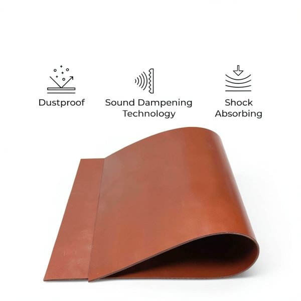 Silicone Rubber Sheet Exactly Rubber 70A UV Resistant Red Industrial-3