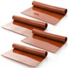 Heat Resistant Silicone Rubber Sheet by Tlance 4 Pack Red 12x12in-4