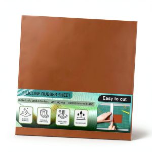 Red Silicone Rubber Sheet 12x12 Inch by Rubber Brand Model SILSHEET-30-0