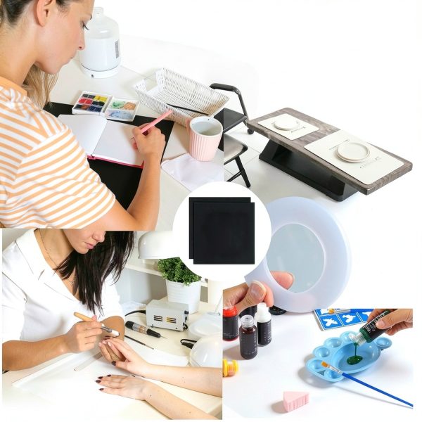 Silicone Rubber Sheet 10x10 Inch BENECREAT Non‑Adhesive & Adhesive 1mm-4