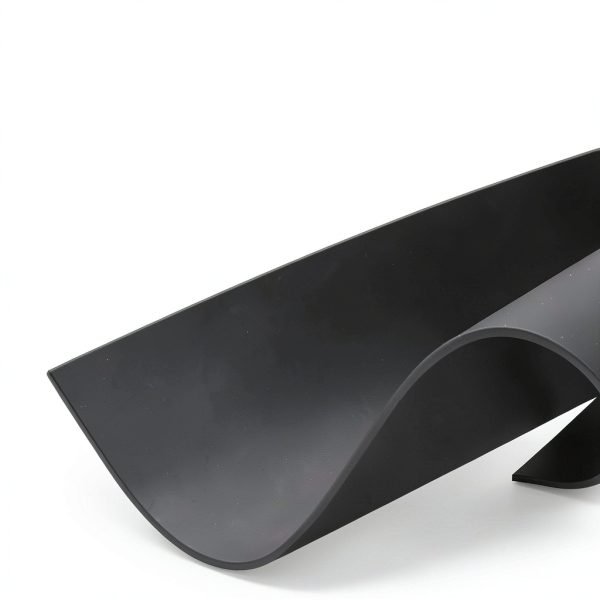 Silicone Rubber Sheet Salimhib 0.13in Black with Adhesive 12x12-2