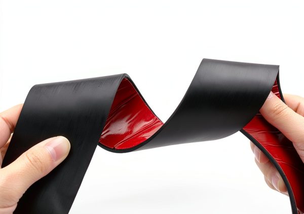 DEVNOL Red Adhesive Neoprene Rubber Strip Roll 1/8" x 1" x 12'-4
