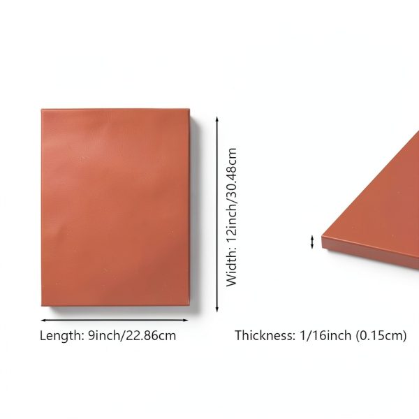 Salimhib Silicone Rubber Sheet 12x12 Red 1/16" Thick Commercial-1