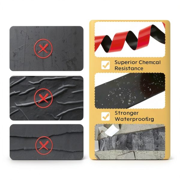 AMGSH Neoprene Rubber Strip Self‑Adhesive 5ft Roll High‑Performance-4