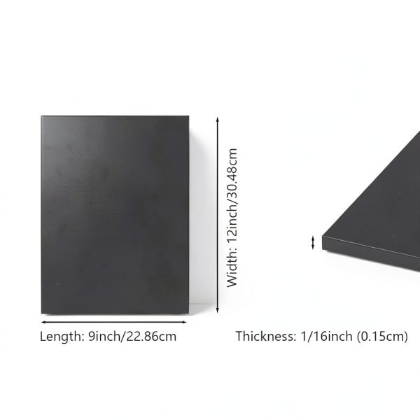Silicone Rubber Sheet Salimhib 12x12 Black with Adhesive-1