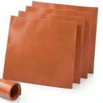 Heat Resistant Silicone Rubber Sheet by Tlance 4 Pack Red 12x12in-0