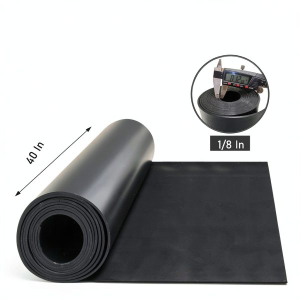 MYOYAY 1/8 Inch Thick Rubber Sheet 40x118 Inch Waterproof-1