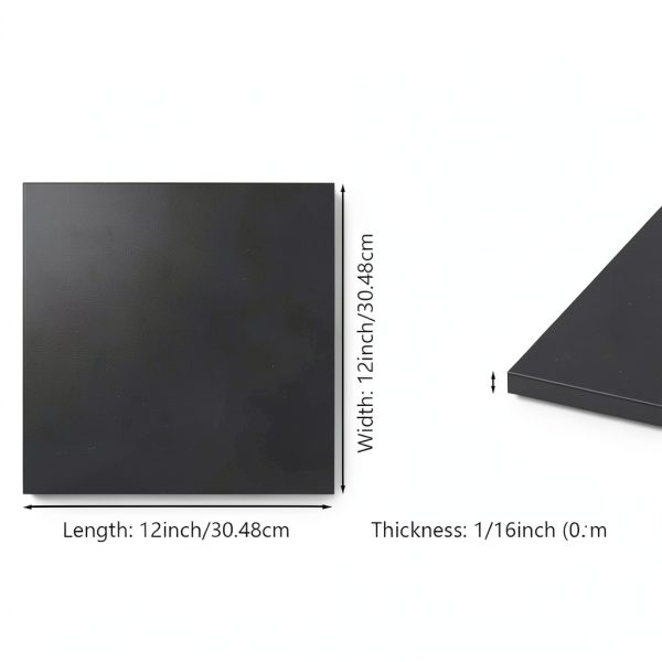 Silicone Rubber Sheet Salimhib Commercial Grade 12x12 Black with-1