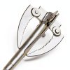 MERRYHAPY Water Grass Lake Rake Folding Pond Rake Stainless Steel-4