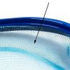 FSMSUPPLY Swimming Pool/Pond Skimmer Supplies/Professional Heavy Duty Pool Leaf Rake Fine Mesh Frame Net/Skimming Leaf Skim Net (1, Blue)-1