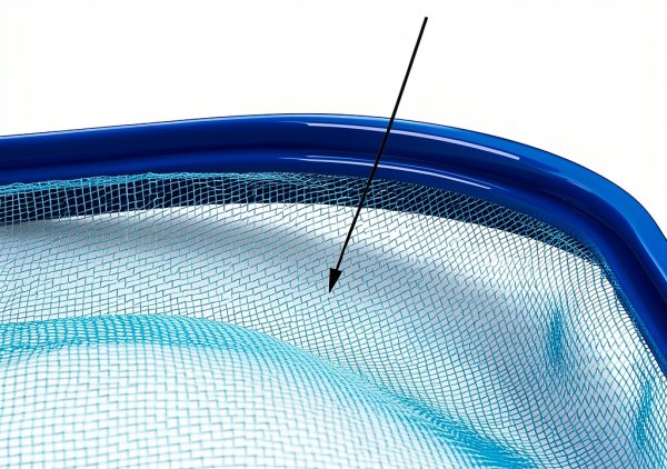 FSMSUPPLY Swimming Pool/Pond Skimmer Supplies/Professional Heavy Duty Pool Leaf Rake Fine Mesh Frame Net/Skimming Leaf Skim Net (1, Blue)-1