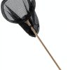 TotalPond Skimmer Fish Net - Black Telescoping Handle, Lightweight-0