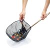 TotalPond Skimmer Fish Net - Black Telescoping Handle, Lightweight-6