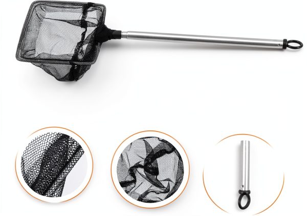 Collapsible Pond Cleaning Net BESTonZON Stainless Steel Extendable-8