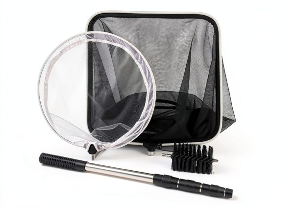 Koi Fish Pond Care Set with Telescoping Pole, 4-in-1 Net Kit by United-4