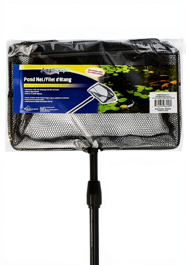 Aquascape Pond Net 98558 32‑Inch Extendable Handle, Compact Black Net-0