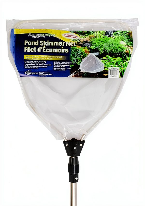 Aquascape Heavy-Duty Pond Skimmer Net with Extendable Handle, Durable Fine Mesh for Debris Removal, 36 to 69-Inch Adjustable Length, 98562-0