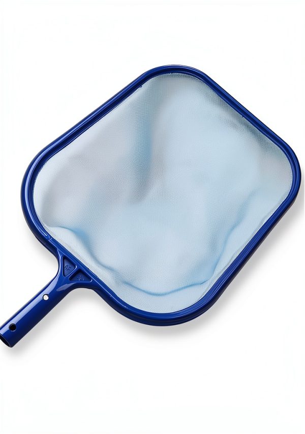 FSMSUPPLY Swimming Pool/Pond Skimmer Supplies/Professional Heavy Duty Pool Leaf Rake Fine Mesh Frame Net/Skimming Leaf Skim Net (1, Blue)-2