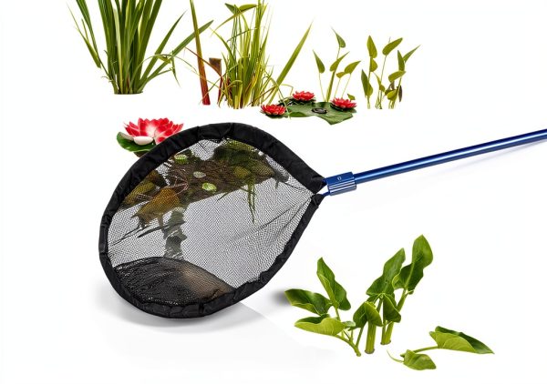 Heavy Duty 24 Inch Diameter Koi Pan Net System with Telescopic Pole, Round Koi Pan Net System with Telescoping Handle, for Koi Pond Professionals, Koi Carp Ornamental Fish Handling Net-4