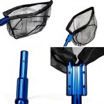 Heavy Duty Water Garden Koi Pond Nets Combo Pack, Value 2 Pack | PondH2o Fishpond Catching Net-Head & Debris Sludge Skimming Net Includes 9 Foot Telescoping Pole-0