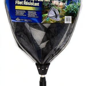 Aquascape Heavy-Duty Pond Fish Net with Extendable Handle, Black,-0