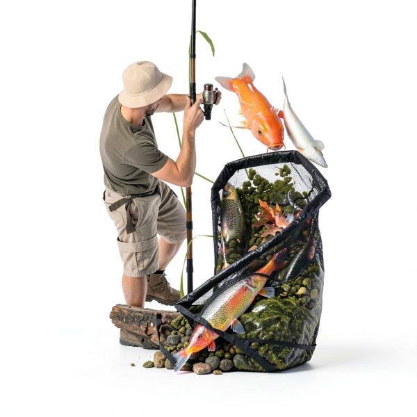The Pond Guy Heavy Duty Telescopic Fish & Utility Net Combo, Adjustable Aluminum Pole & Mesh Netting, Water Garden Maintenance & Fishing Equipment-6